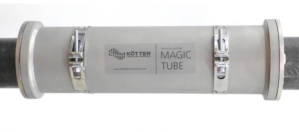 Der Schwingungstilger Magic Tube reduziert Schwingungen effizient.